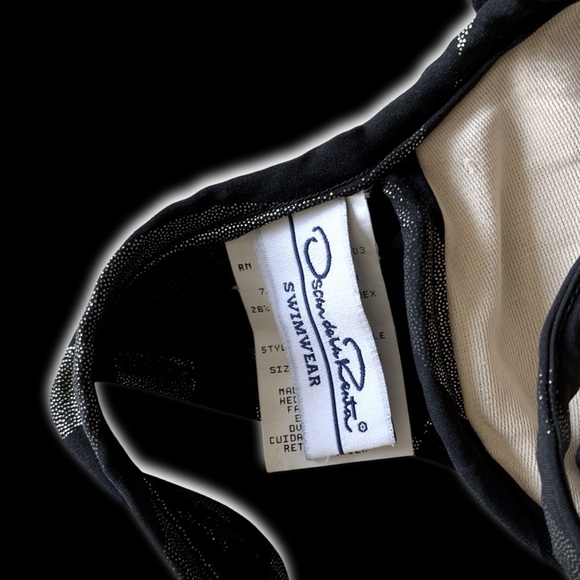 Oscar Del La Renta Vintage Swimsuit Bikini coordinating Two Piece RARE Ensemble - Picture 6 of 10